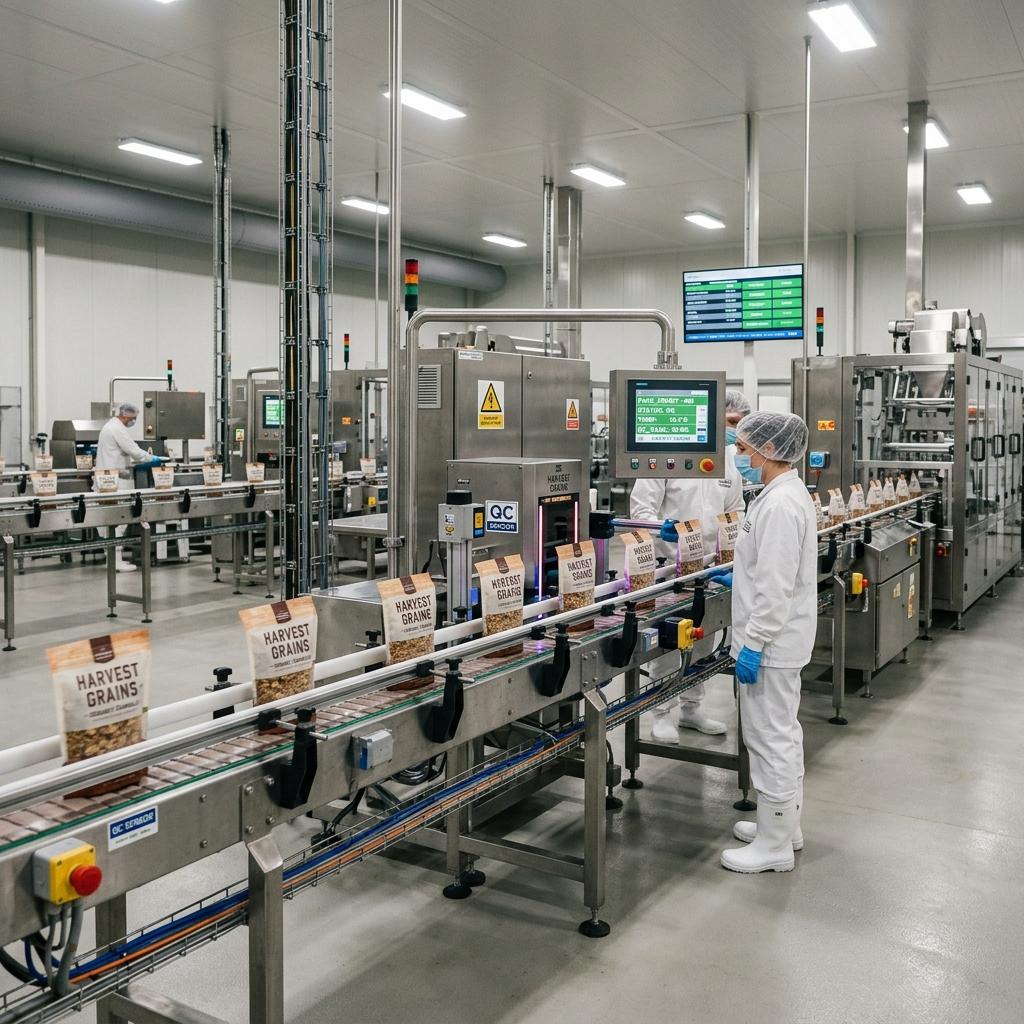 Food quality assurance laboratory with compliance and safety inspection equipment