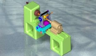 Require consultant to design and fabricate gear and spline cutting attachment for lathe.