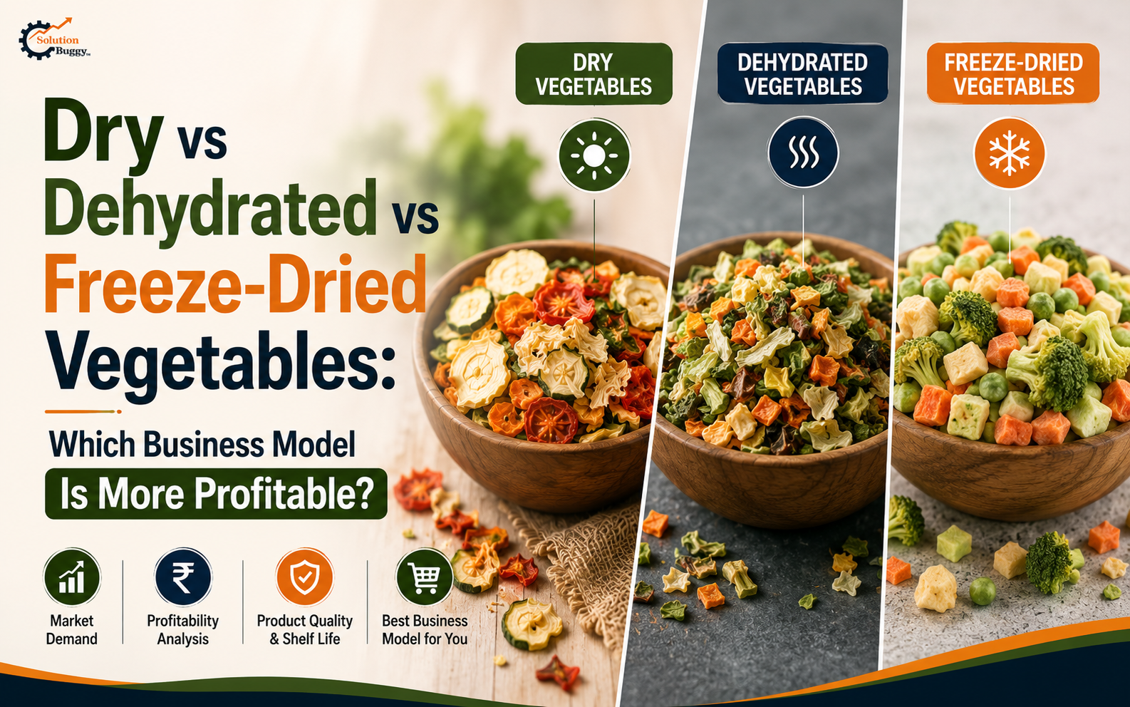 Dry vs Dehydrated vs Freeze-Dried Vegetables: Which Business Model Is More Profitable?
