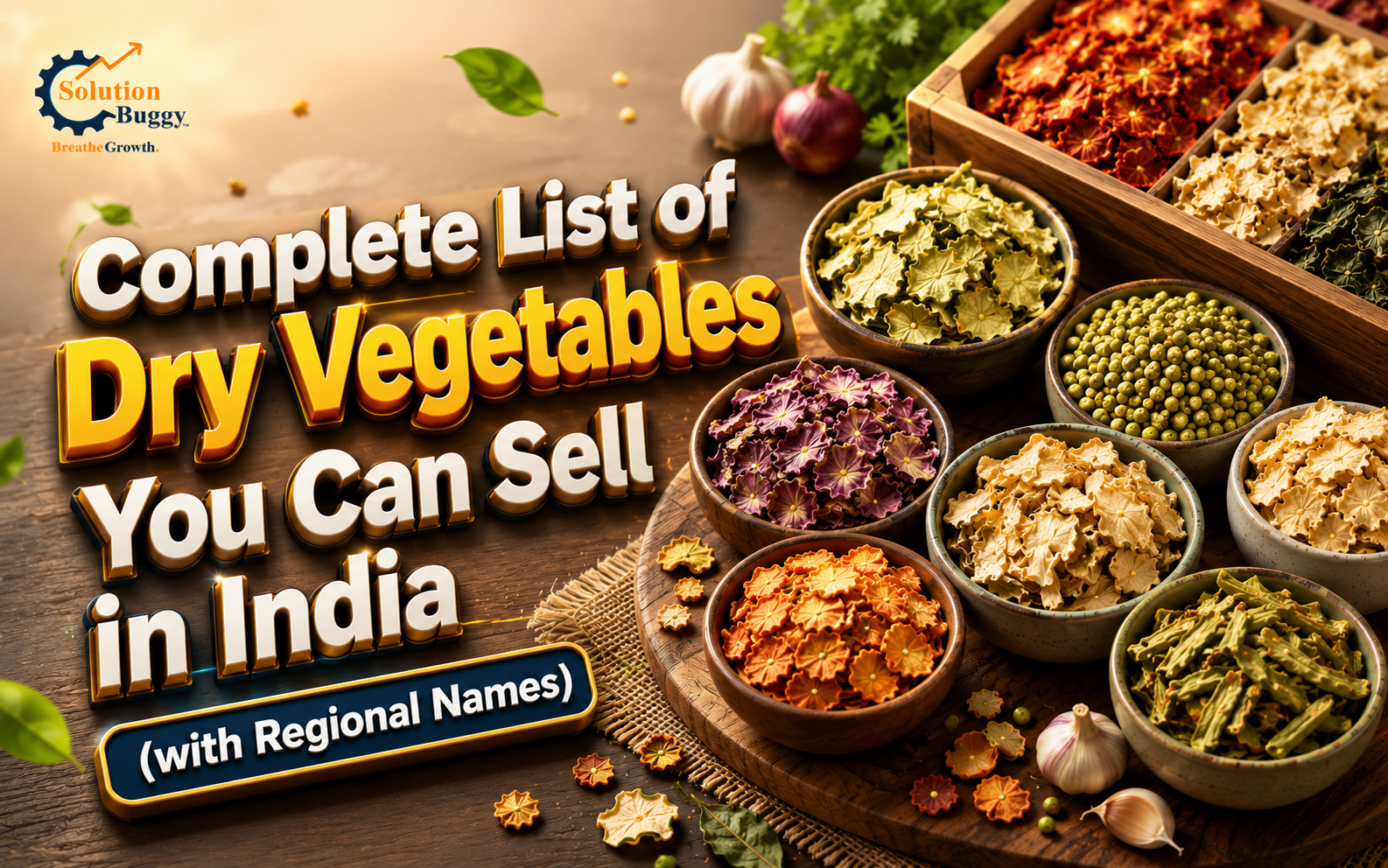 Complete List of Dry Vegetables You Can Sell in India (with Regional Names)