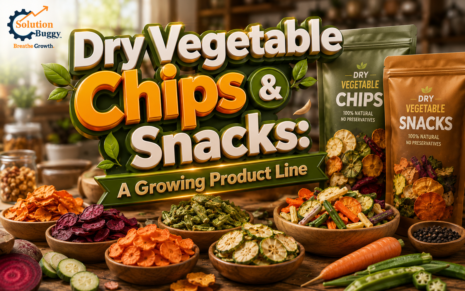 Dry Vegetable Chips & Snacks: A Growing Product Line
