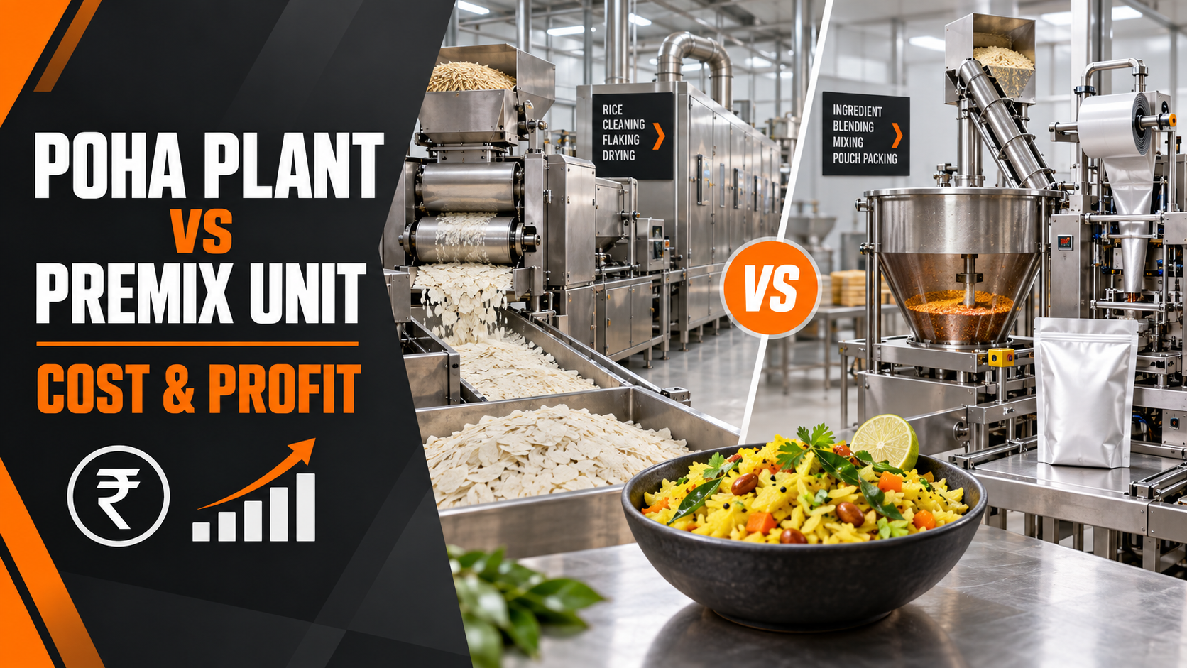 Poha Manufacturing Plant vs Premix Unit: Cost and Profit