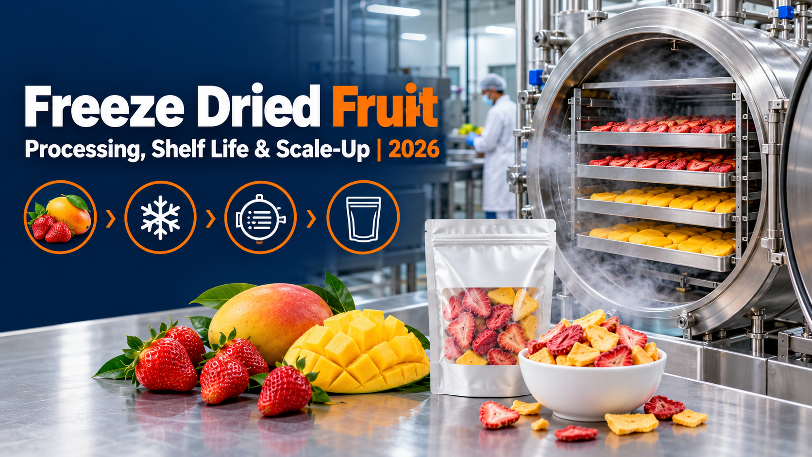 Freeze Dried Fruit: Processing, Shelf Life and Scale-Up Guide for Indian Brands (2026)