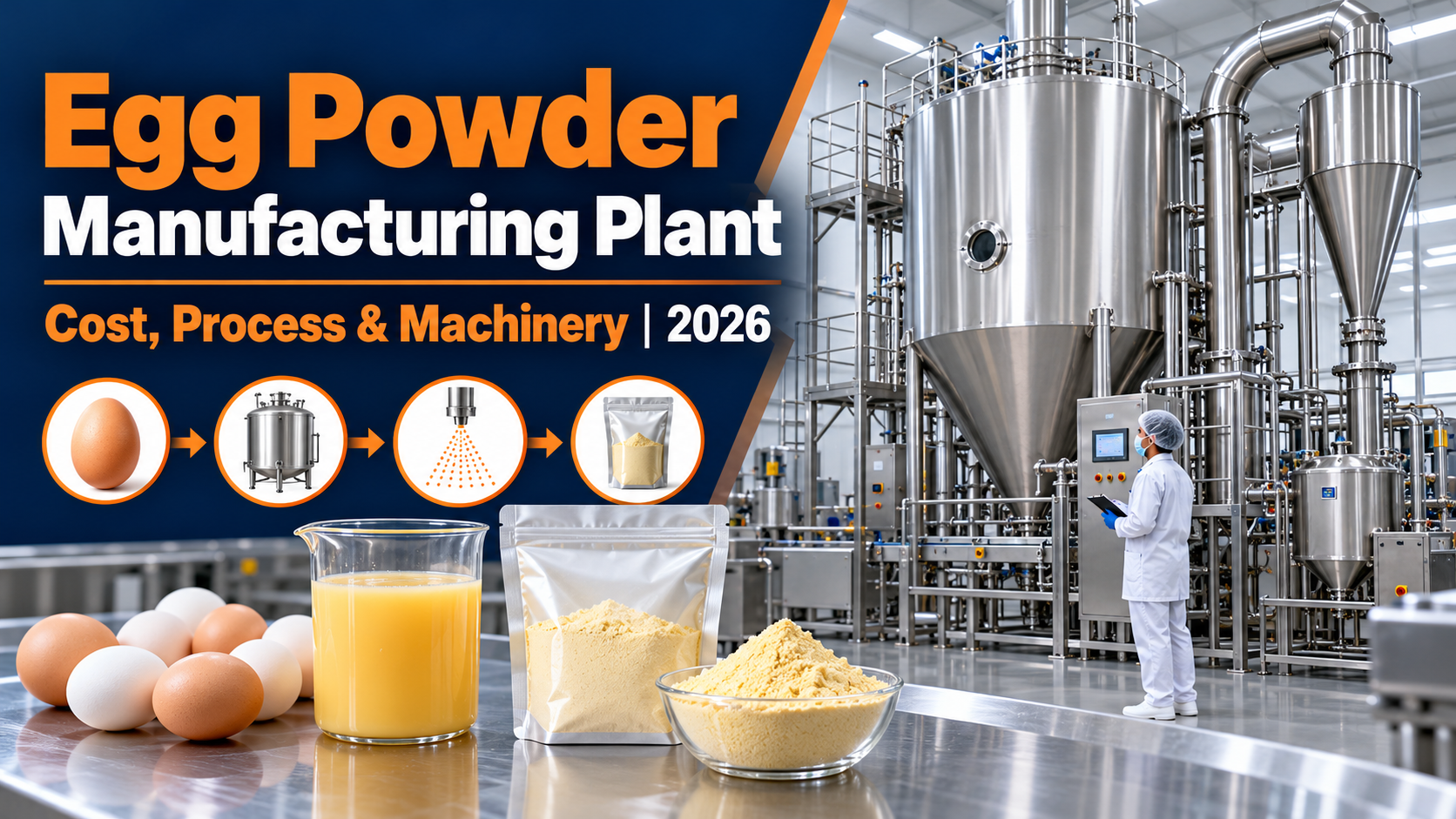 Egg Powder Manufacturing Plant Cost in India: Process, Machinery and Setup Guide (2026)